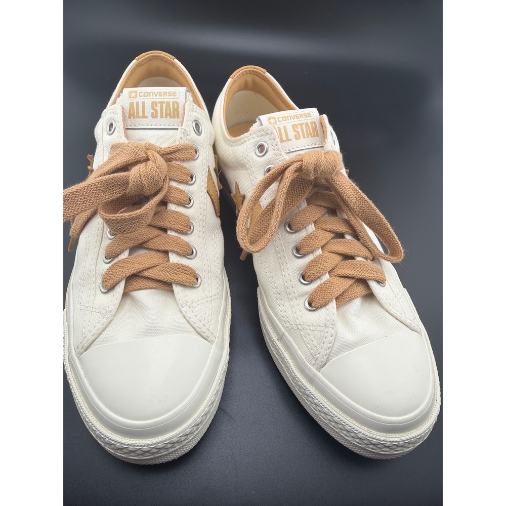 Converse Star Player 76 Low Egret Sandy Shore Canvas Sneakers A12593C M8 W9.5